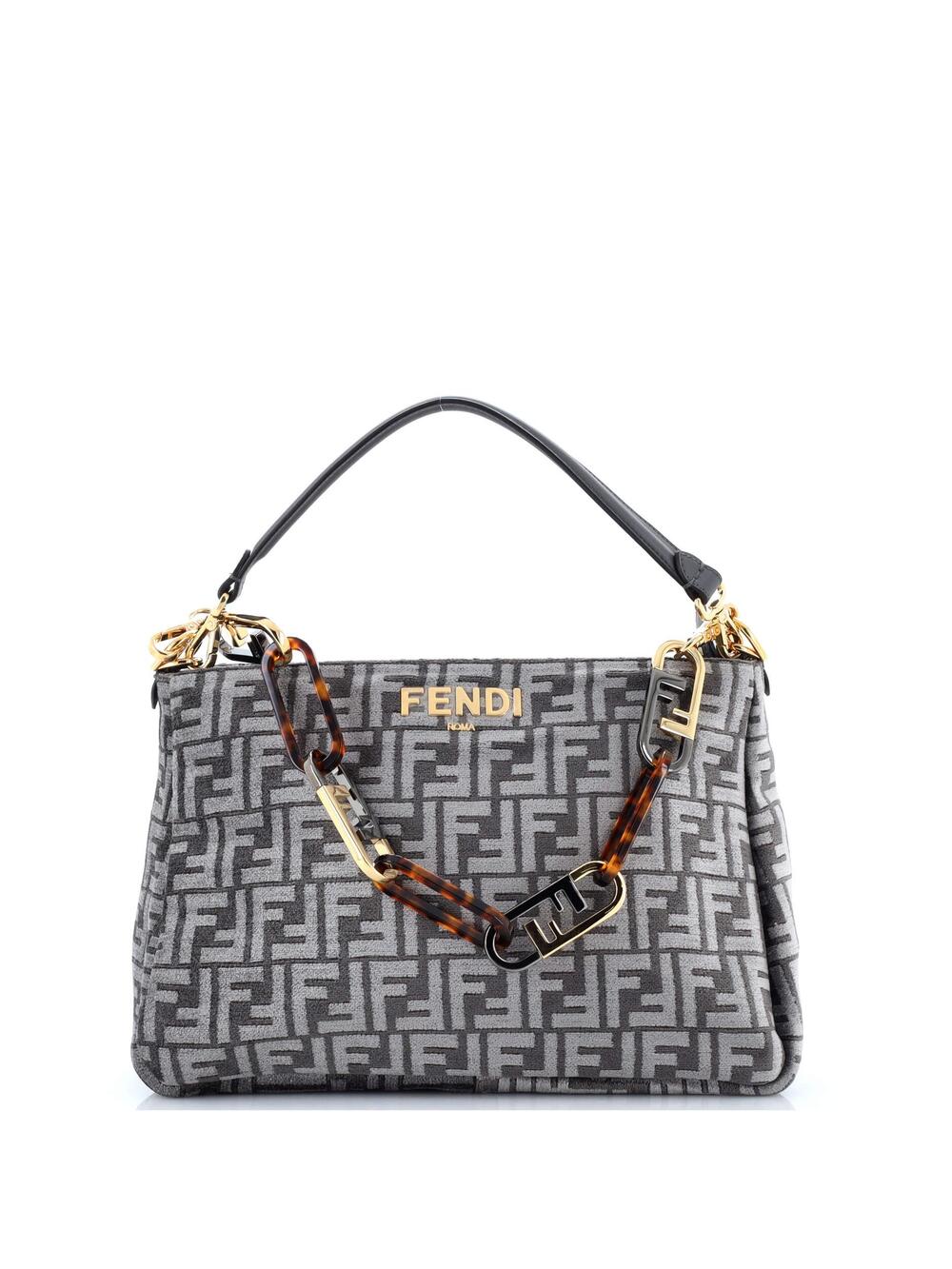 Fendi O'Lock Zip Shoulder Bag Zucca #245686F24B